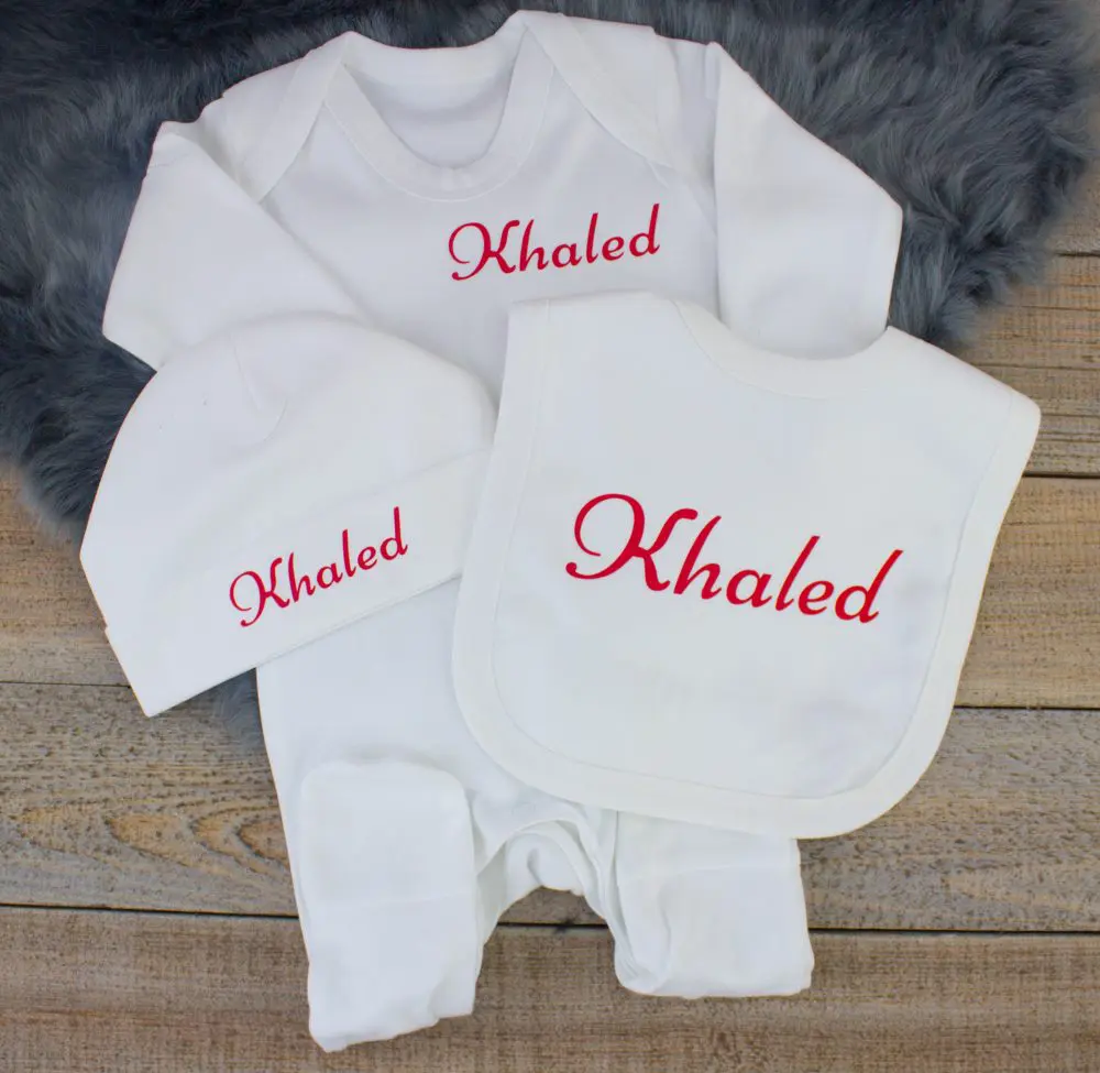 personalised baby clothes set