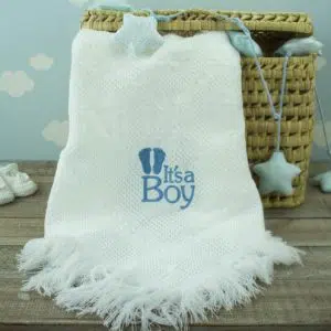 Personalised baby shawl - Baby shower gift