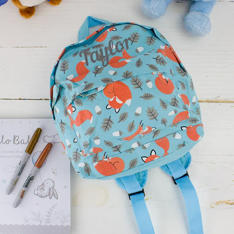 Personalised Baby Boy Backpack - Fox