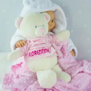 Personalised Teddy Bear - baby girl gift