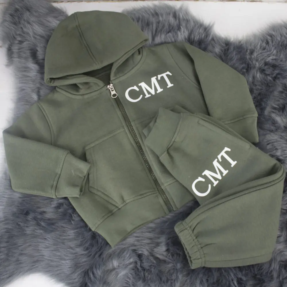 Monogrammed baby tracksuit