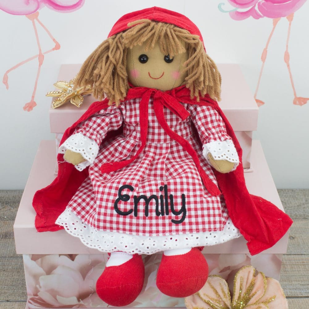 Personalised Red Riding Hood Rag Doll
