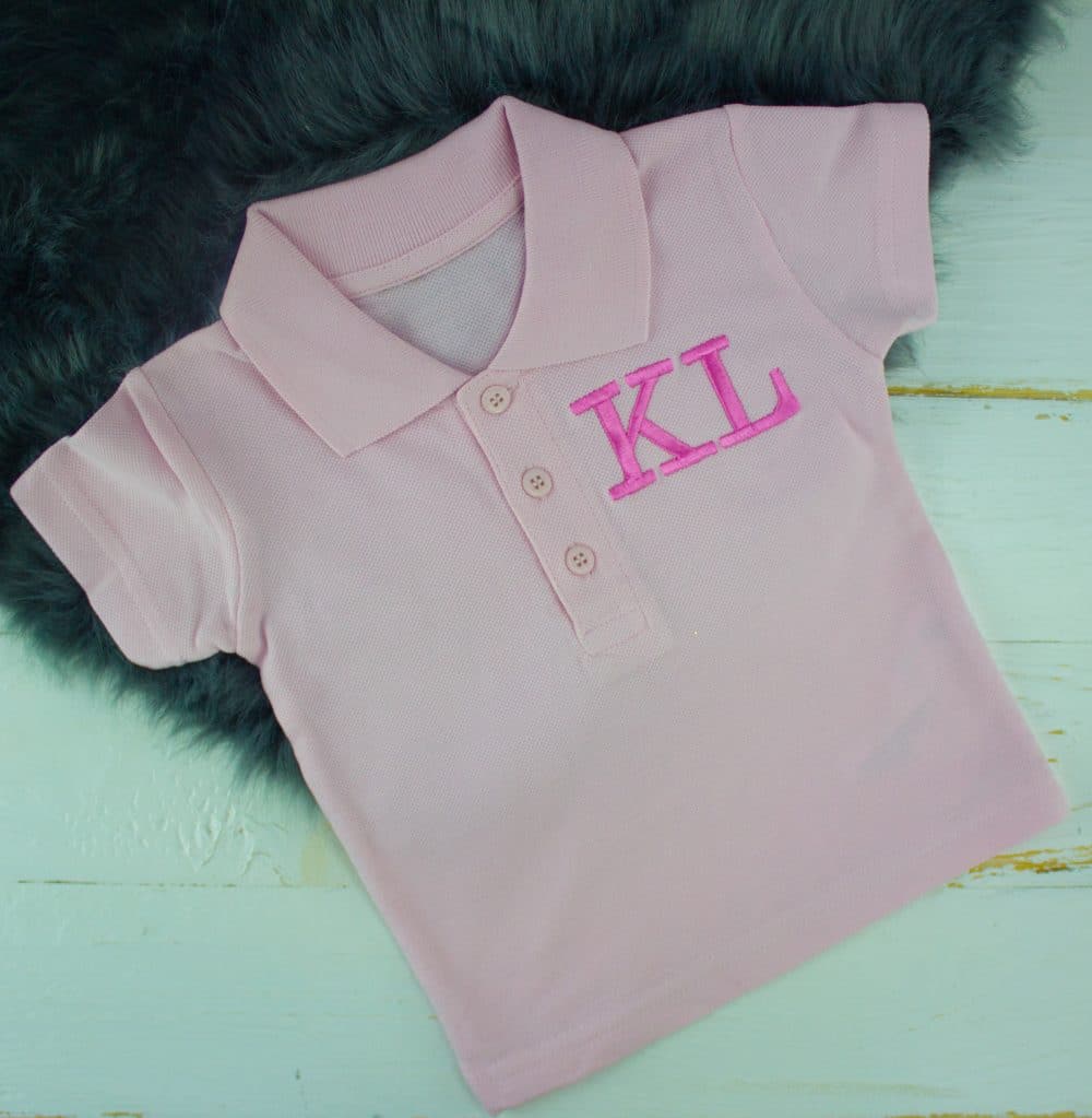 Personalised Pink Baby & Toddler Polo Shirt