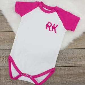 initial baby clothes