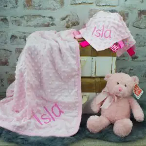 Personalised Pink Baby Girl Gift Set