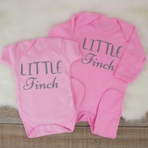 personalised baby girl clothes gift set