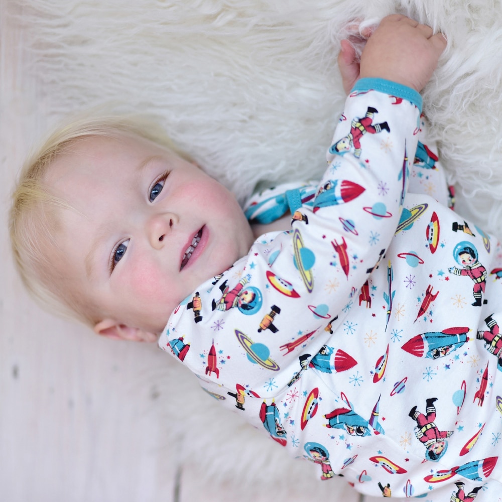 Personalised Space Baby & Toddler Pyjamas