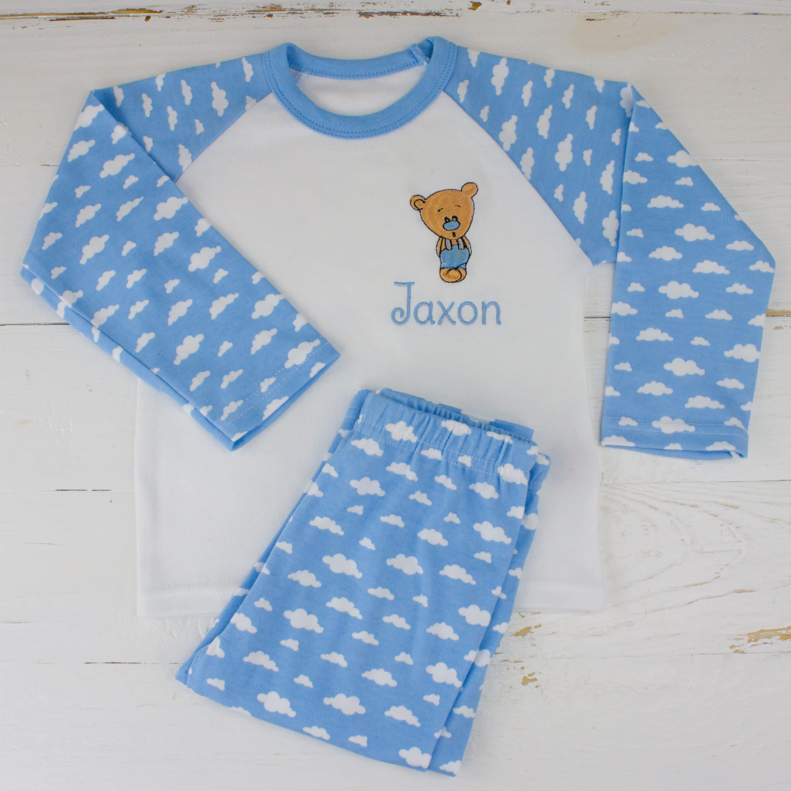 Personalised Baby Boy Pyjamas