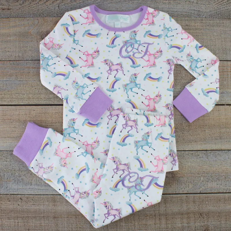 Personalised Baby Girl Pyjamas - Unicorn baby gift