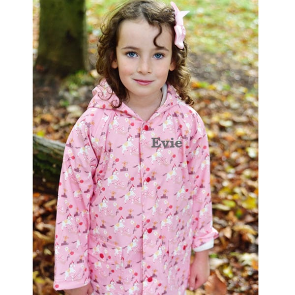 Personalised Pink Baby Girl Horse Coat