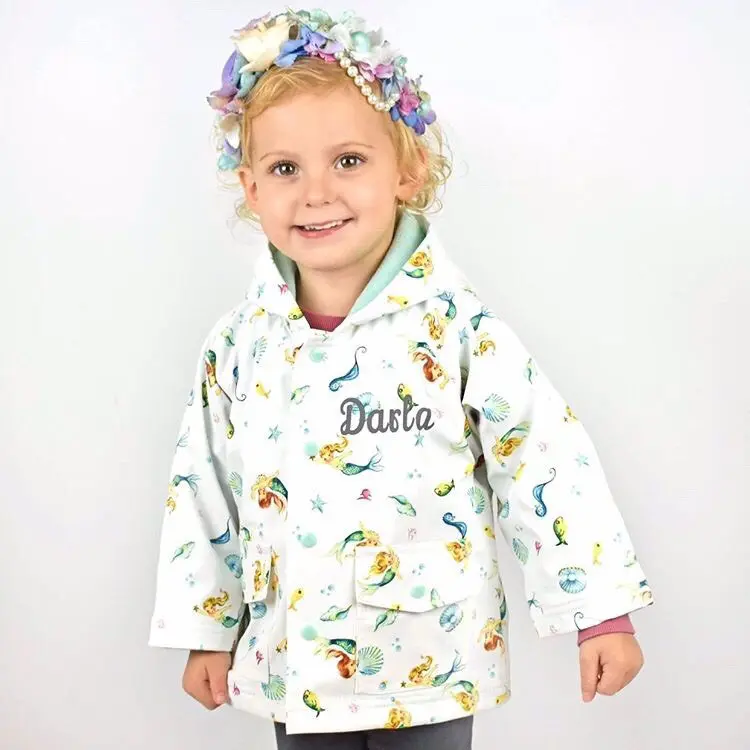 Personalised Baby Girl Raincoat
