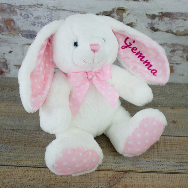 Personalised Pink Baby Bunny Rabbit