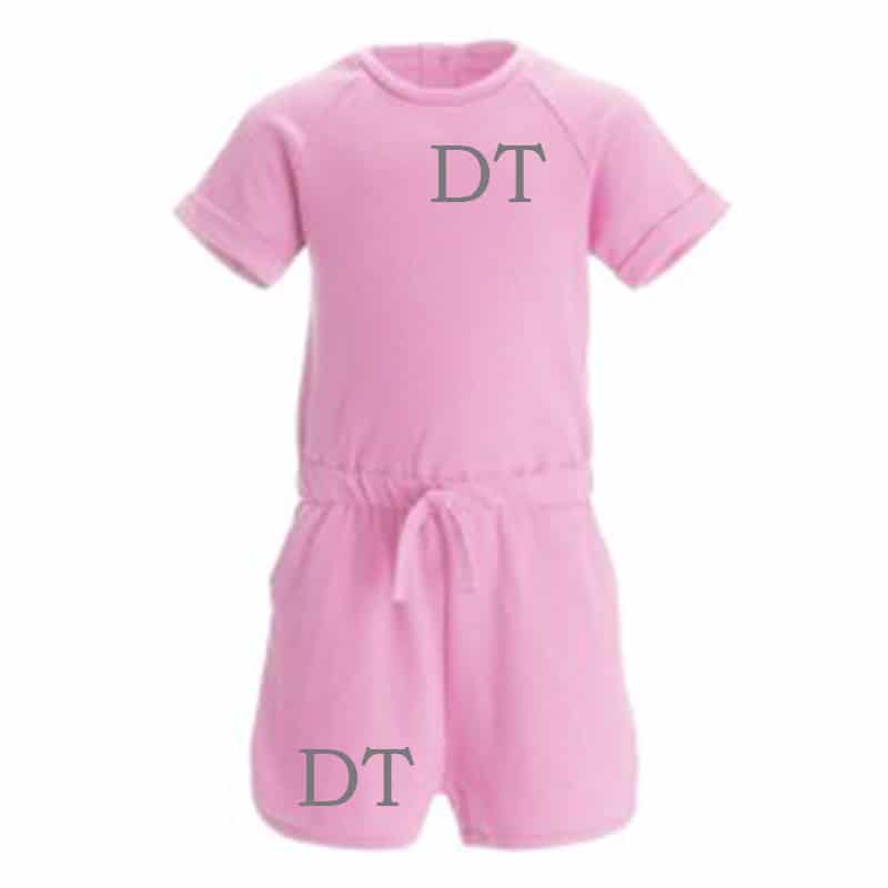 Personalised Pink Baby & Toddler Playsuit