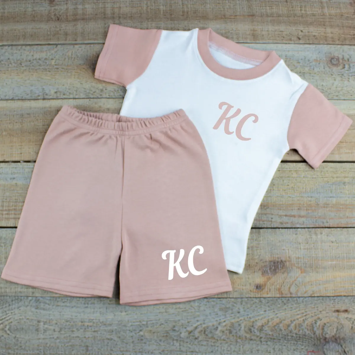 Personalised Baby Girl Summer Clothes Set