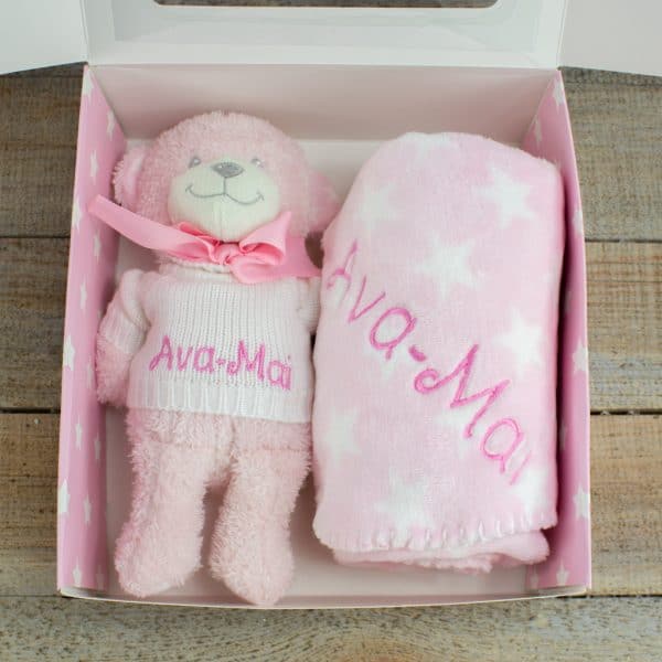 Personalised Baby Girl Gift Box