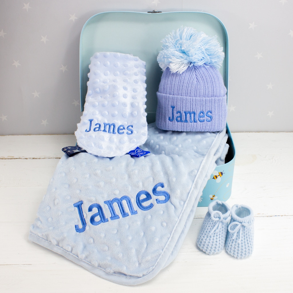 Personalised Baby Boy Winter ‘Starter’ Gift Box