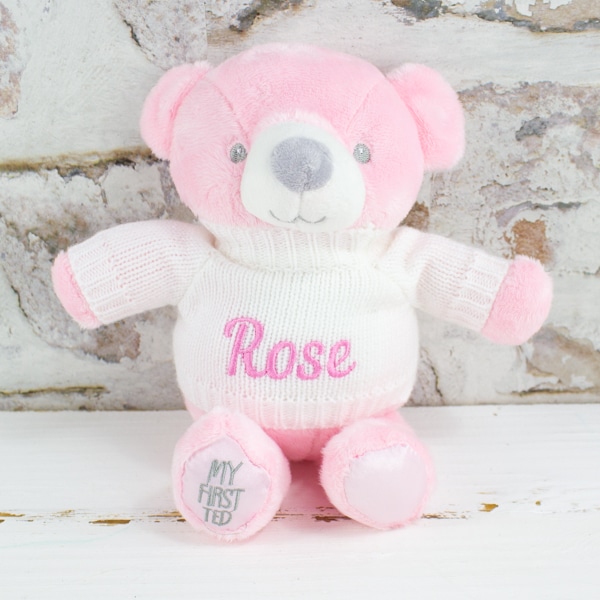 Personalised Pink Teddy Bear