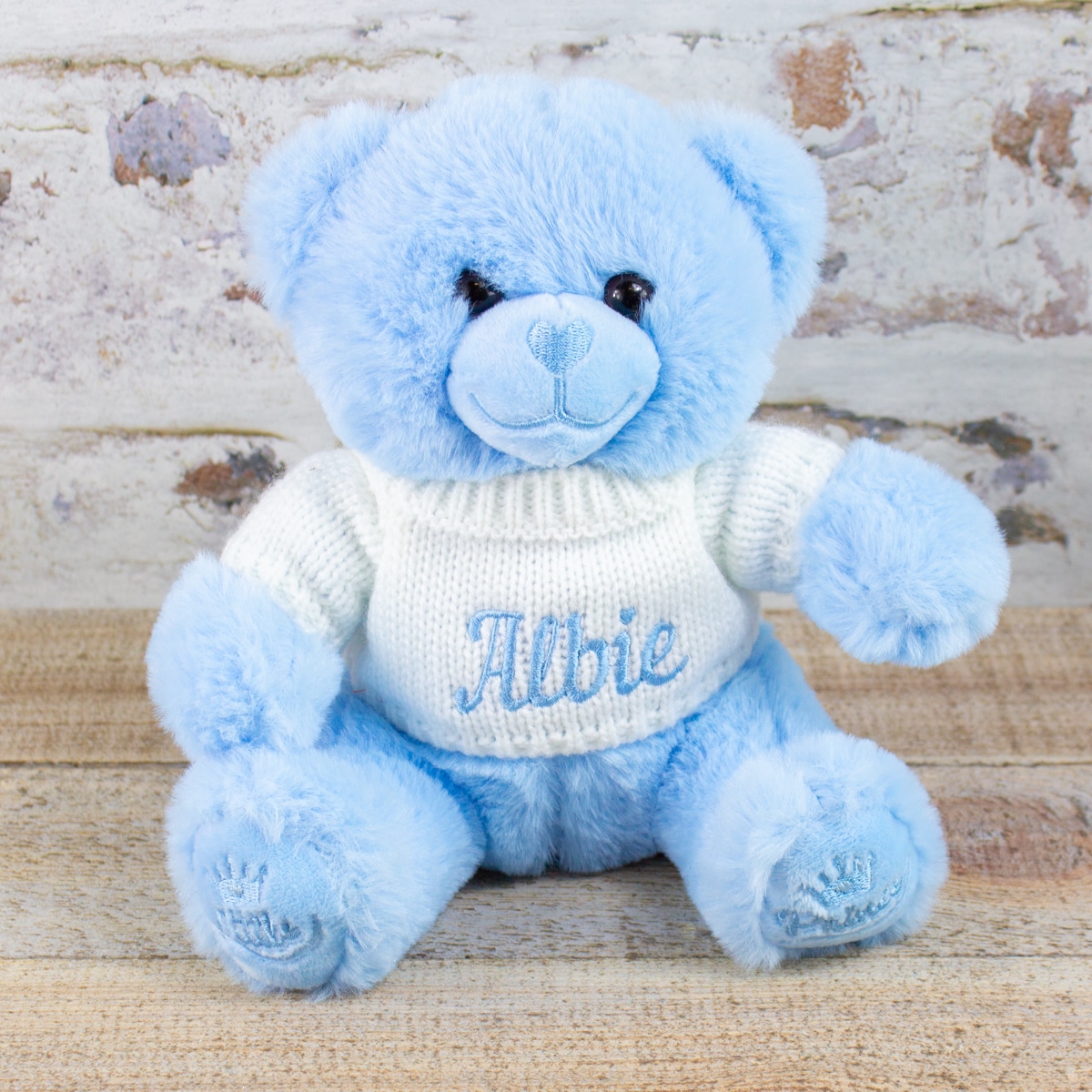Personalised Baby Boy Teddy Bear