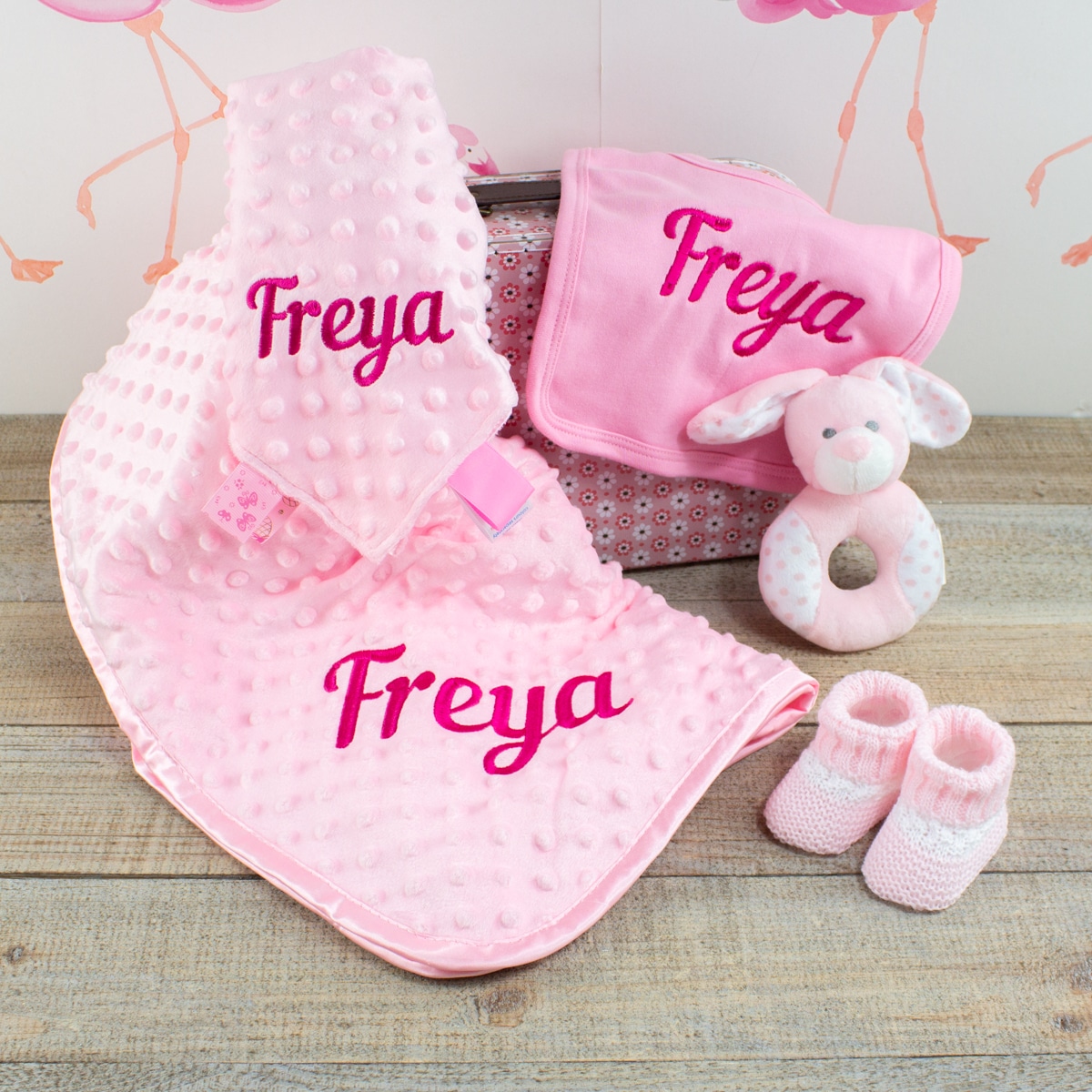 Personalised Baby Girl Pink ‘Starter’ Gift Box