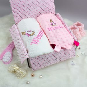 Personalised Flopsy Rabbit Baby Gift Set