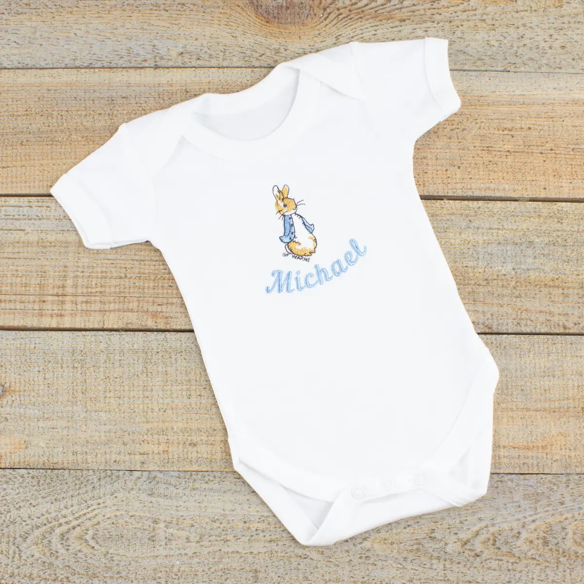 Personalised Peter Rabbit Baby Clothes