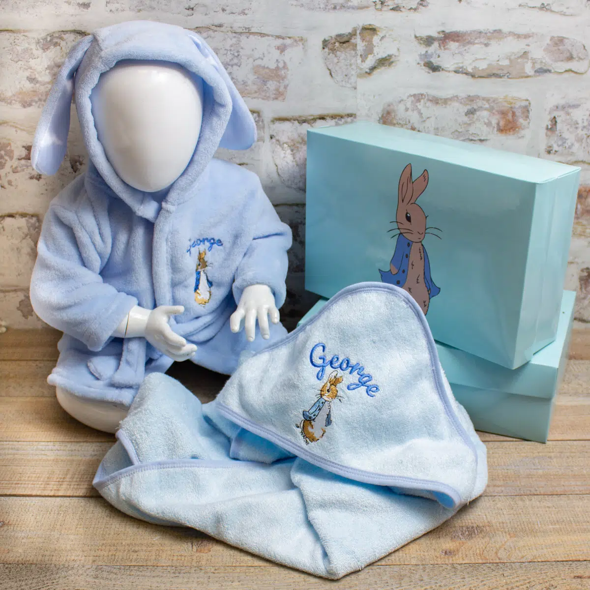 Personalised Peter Rabbit Baby Gift Set