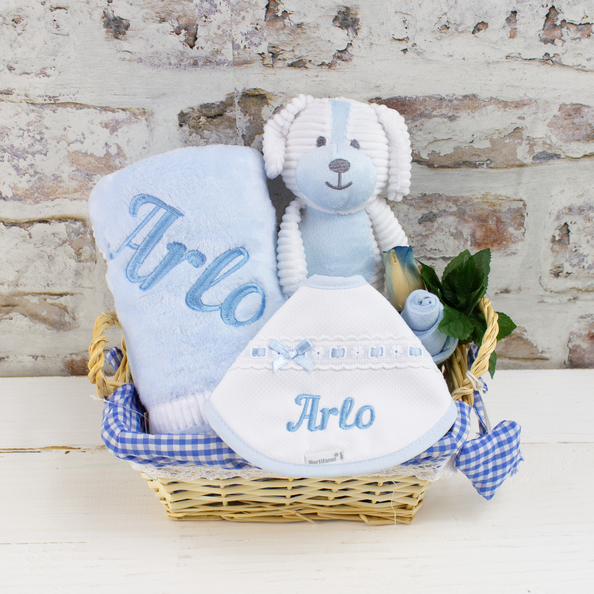 Personalised ‘My 1st Pup’ Baby Boy Gift Hamper