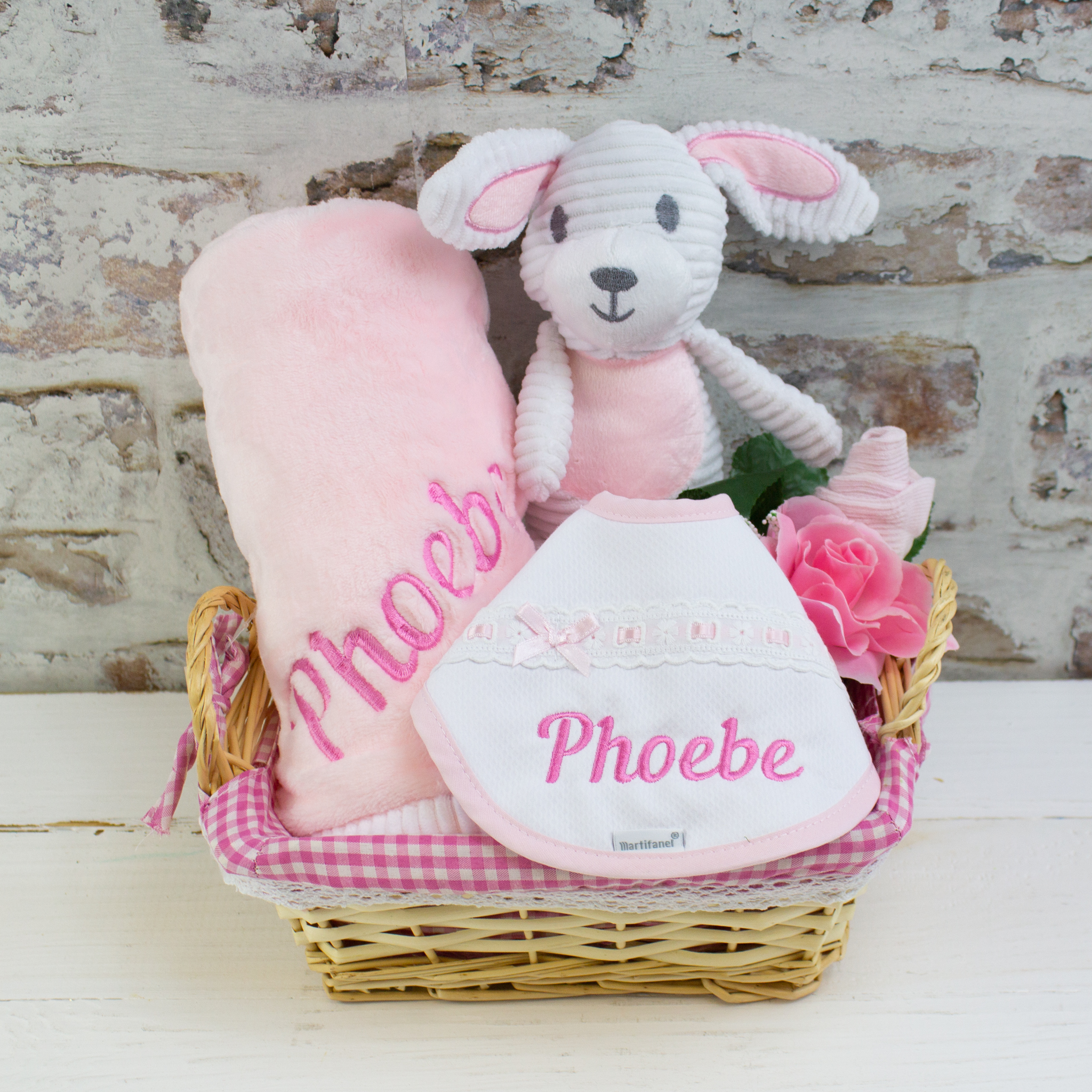 Personalised ‘My 1st Bunny’ Baby Girl Gift Hamper